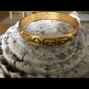24kt gold plated Julie Vos bangle